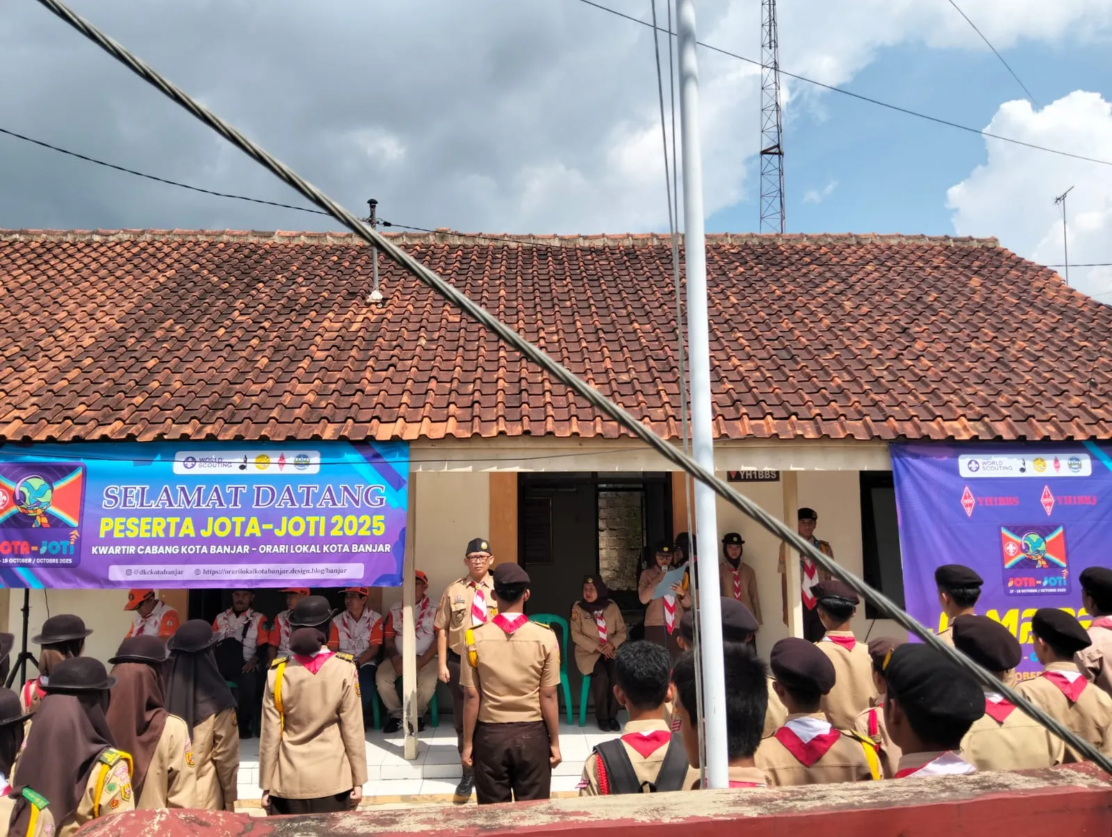 Pembukaan JOTA-JOTI 2025 di Kwarcab Kota Banjar Didukung ORARI Lokal Kota Banjar