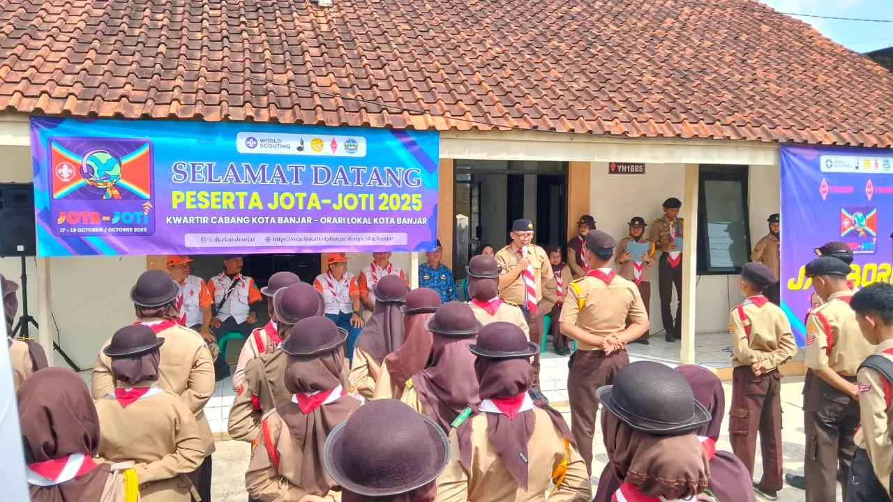 Pembukaan JOTA-JOTI 2025 di Kwarcab Kota Banjar Didukung ORARI Lokal Kota Banjar