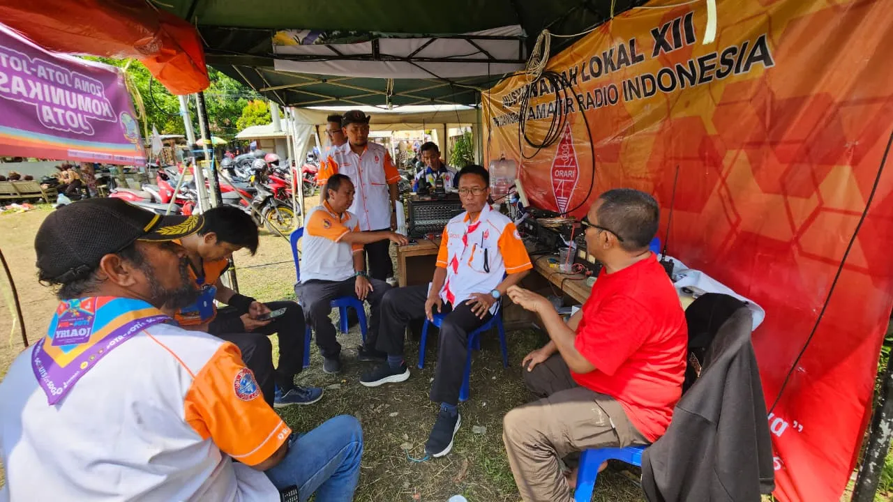 Kegiatan Hari Kedua JOTA-JOTI 2025 Kwarcab Kabupaten Purwakarta Bersama ORARI Lokal Kabupaten Purwakarta