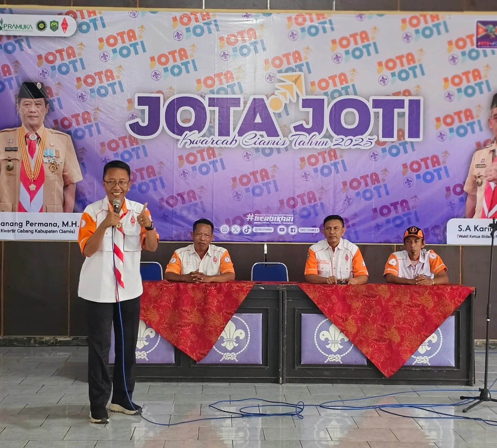 Kegiatan Hari Ke-3 JOTA-JOTI 2025 Kwarcab Kabupaten Ciamis Bersama ORARI Lokal Kabupaten Ciamis