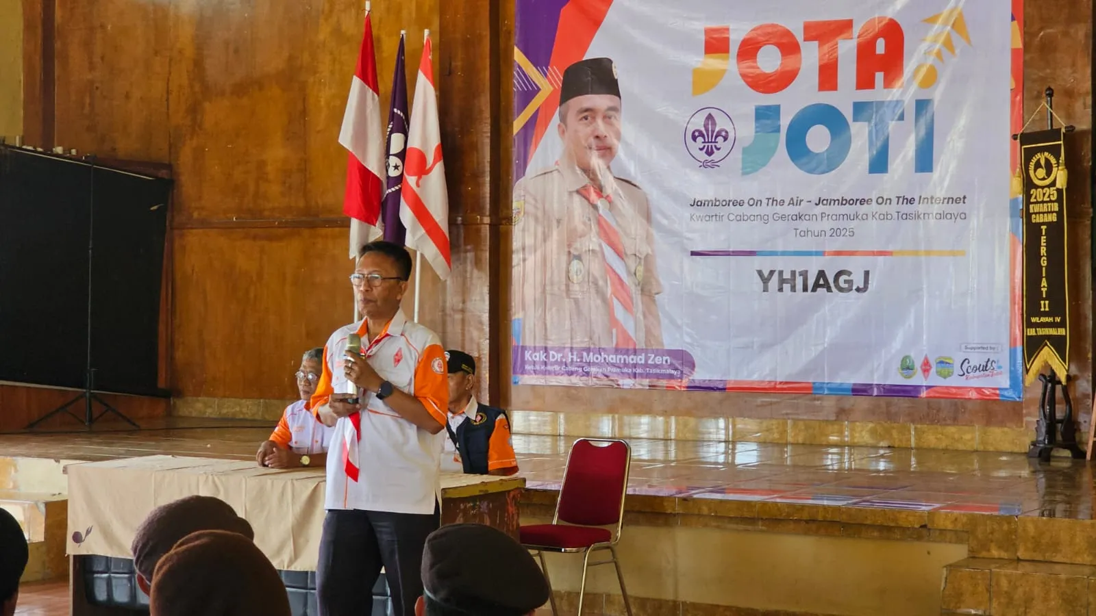 Kegiatan Hari Ke-3 JOTA-JOTI 2025 Kwarcab Kabupaten Tasikmalaya Bersama ORARI Lokal Kabupaten