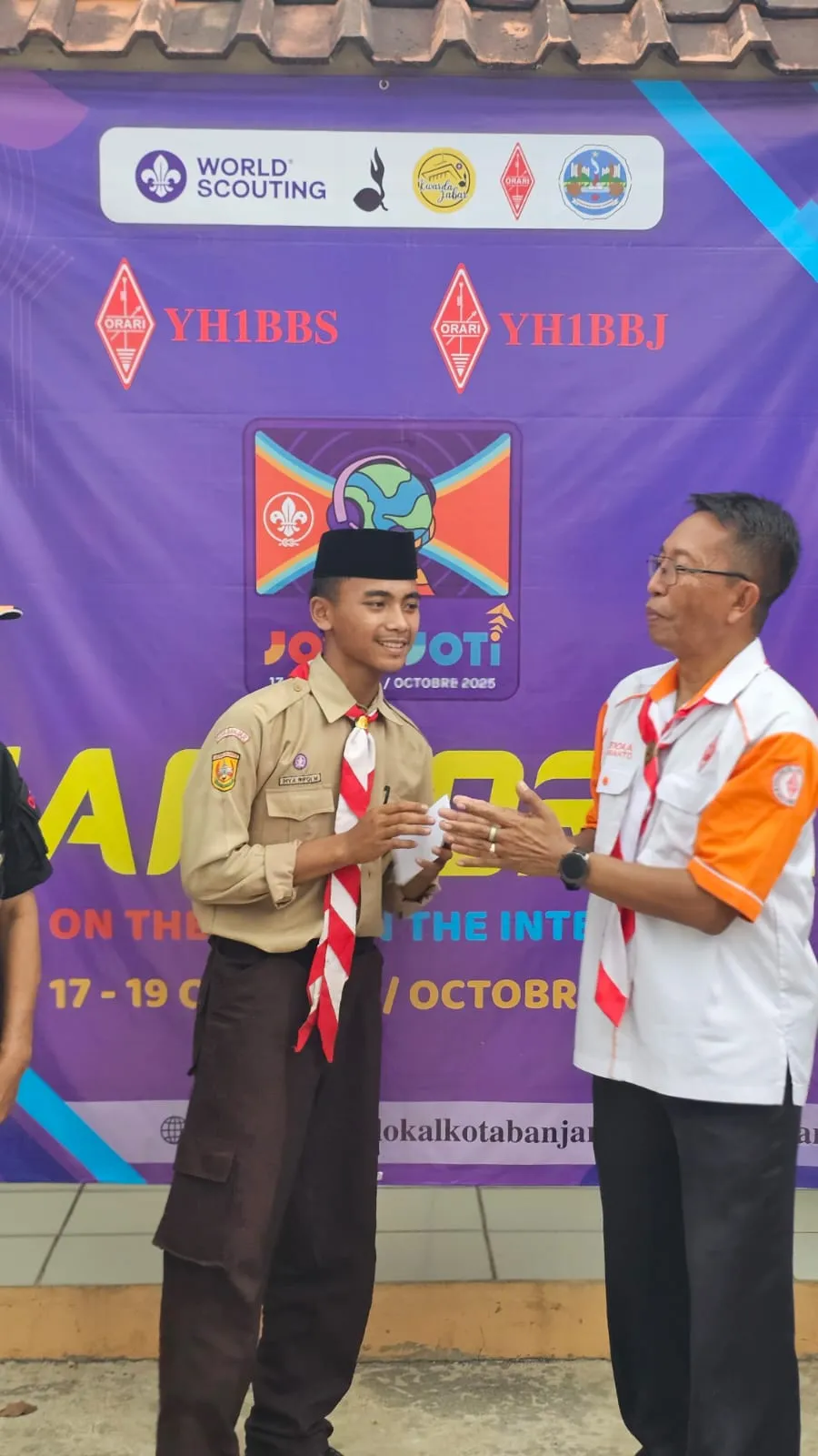 Kegiatan Hari Ke-3 JOTA-JOTI 2025 Kwarcab Kota Banjar Bersama ORARI Lokal Kota Banjar