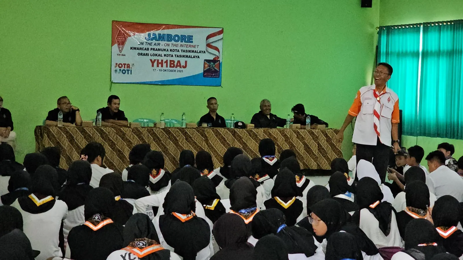 Kegiatan Hari Ke-3 JOTA-JOTI 2025 Kwarcab Kota Tasikmalaya Bersama ORARI Lokal Kota Tasikmalaya